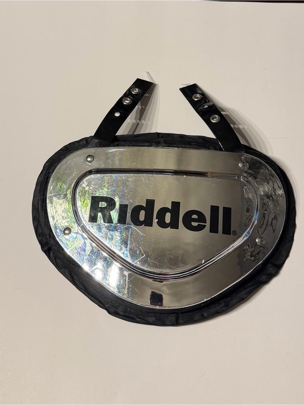 Riddell Silver Athletic back Pad - Reflective football back padded Protector